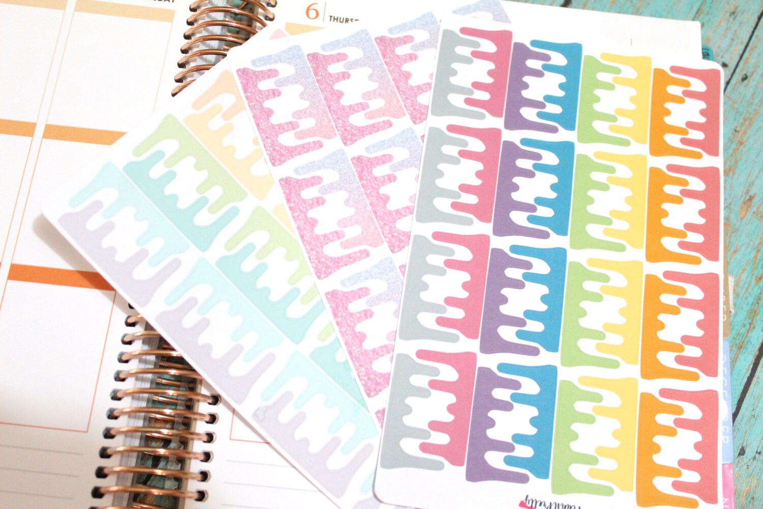 Paint Drip Borders / Frosting Drio Borders for your Erin