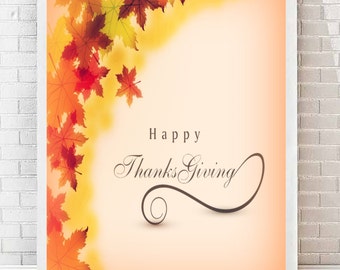 Sly image throughout happy thanksgiving signs printable Obsessed image intended for happy thanksgiving signs printable
