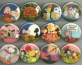 The Great Pumpkin Charlie Brown 1.5 Inch Pins Badges Buttons Magnets Peanuts Halloween