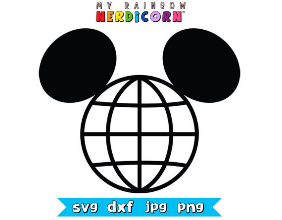 Download Disney Epcot svg png jpg files Mickey Ears by MyRainbowNerdicorn
