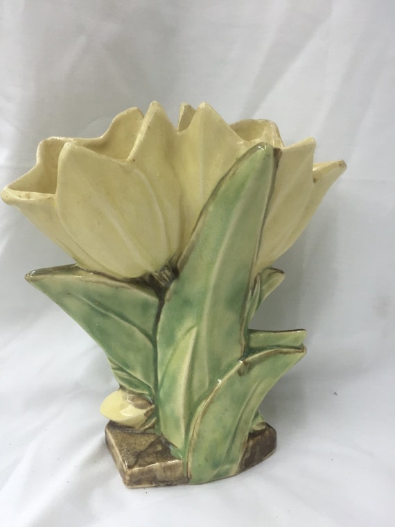 McCoy Pottery Double Tulip Vase Circa 1948