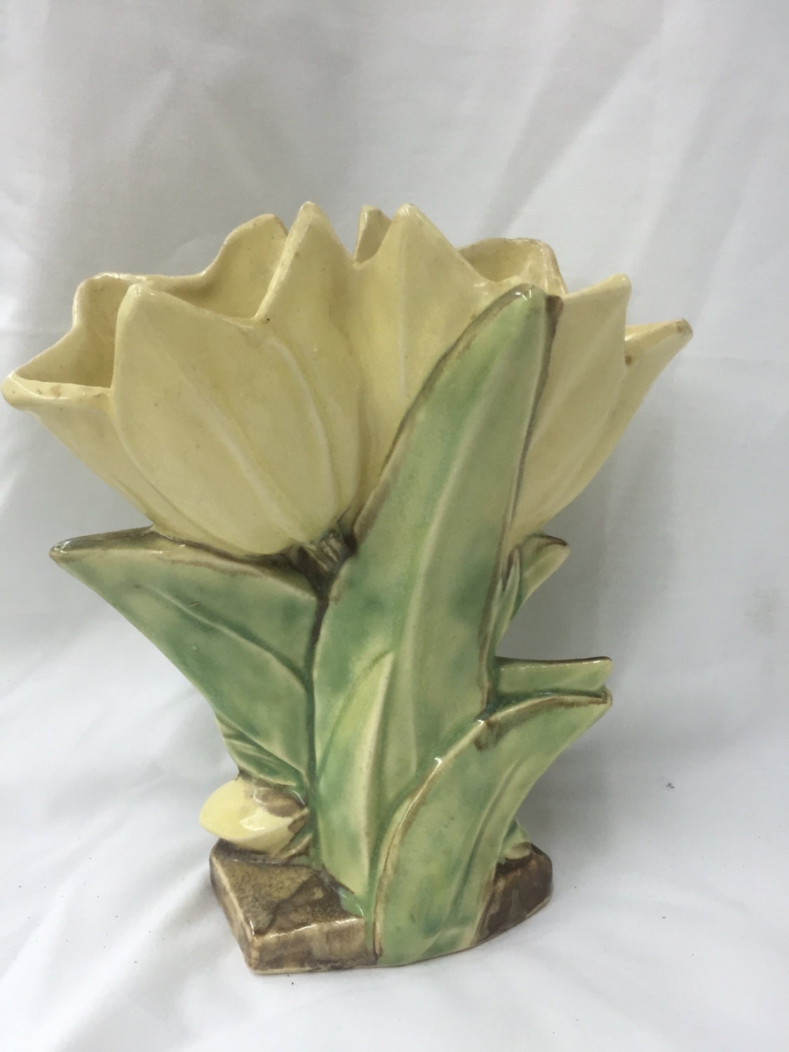 McCoy Pottery Double Tulip Vase  Circa 1948