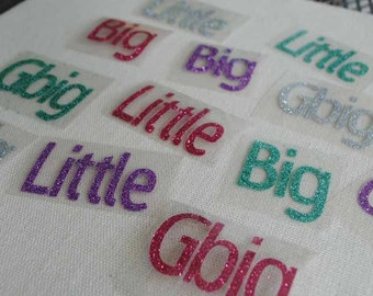 Big Little Frocket DIY Shirt| Classic Iron On Letters | Big Little Gbig | Sorority Sister Family
