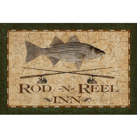 Personalized Fishing Sign by WallSignCo on Etsy