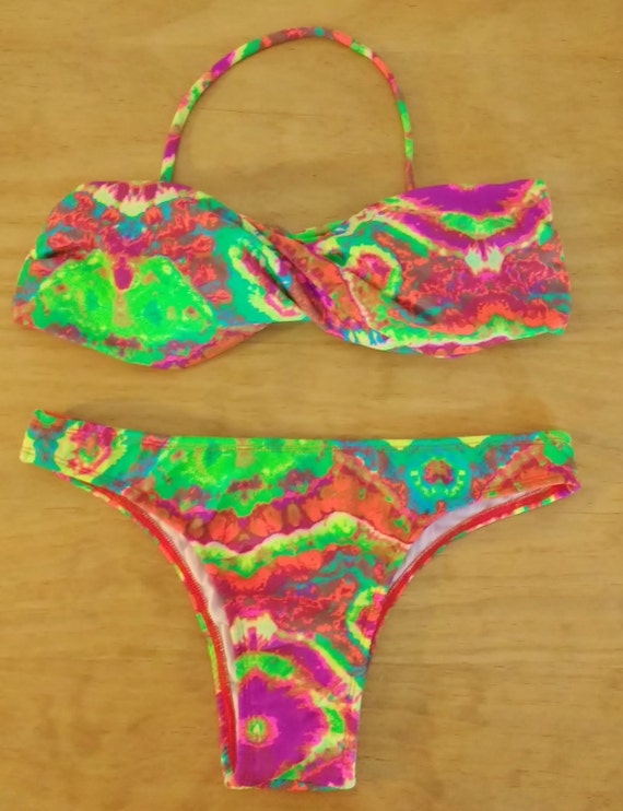 Tie Dye Bikini Tie Dye Bathing Suit Brazilian By Makaihalebrazil