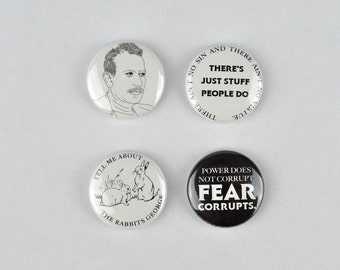 John Steinbeck Badges, buttons, mice and men, east of eden, grapes of wrath, american novelist quotes,