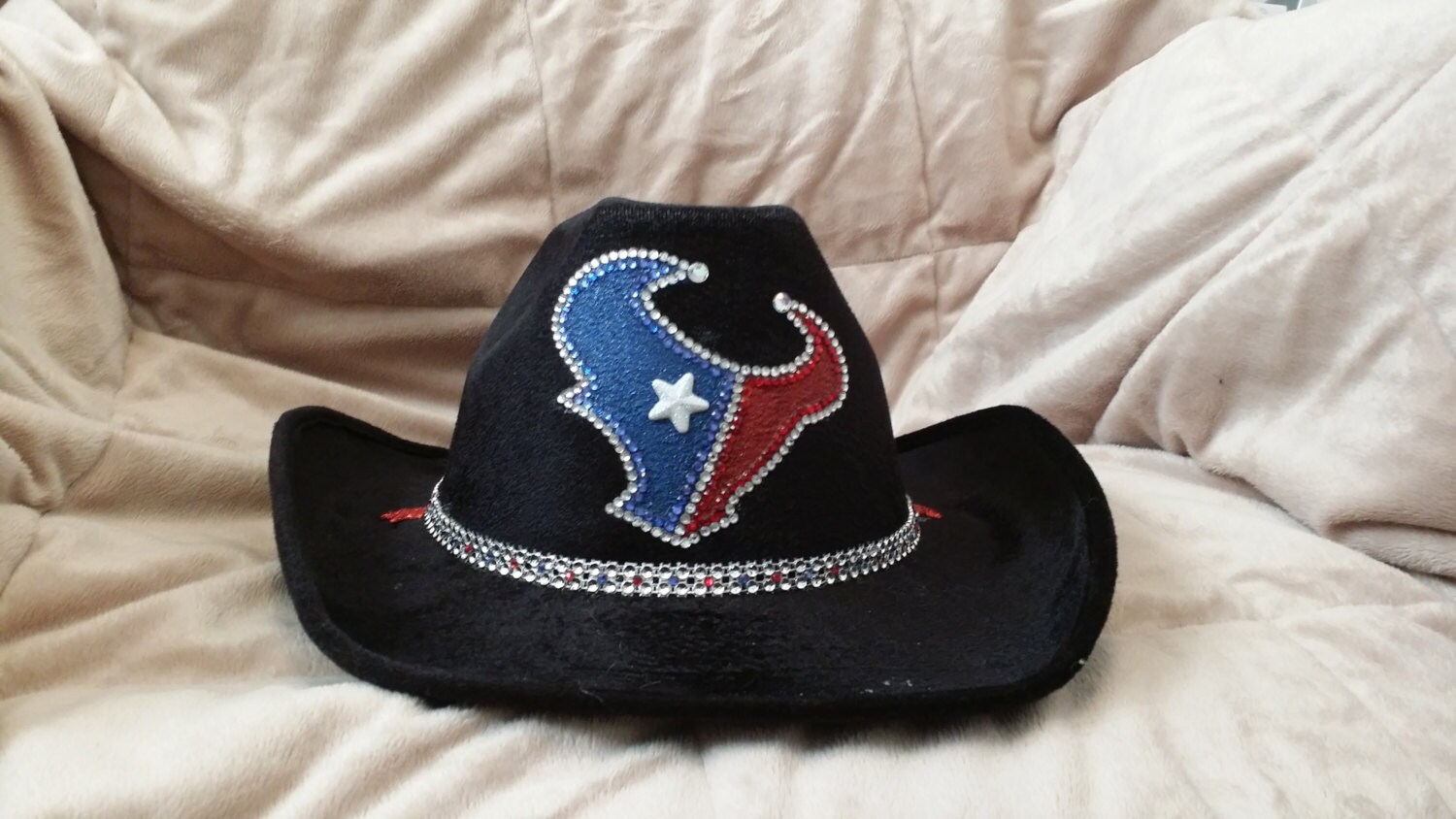 HOUSTON TEXANS Sparkle and Bling Cowboy Hat
