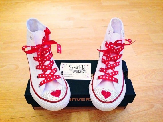 Converse Blanche Avec Coeur Converse Blanche Avec Coeur