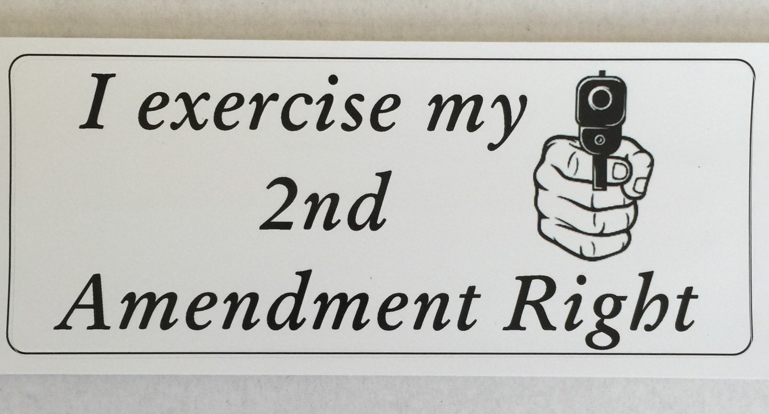 Second Amendment Rights Vinyl Decal Bumper Sticker Window Sticker From Tntmasterpieces On Etsy