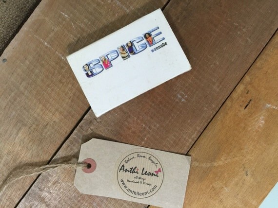 Spice Girls Cassette Tape - SPICE WANNABE - Vintage Girl Power - Original Spice Girl Music Tape with Slip Cover