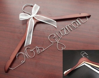 Wedding Dress Hanger, Wedding Hanger, Custom Wedding Hanger, Bridal Hanger, Personalized Wedding Hanger, Personalized Bridal Hanger
