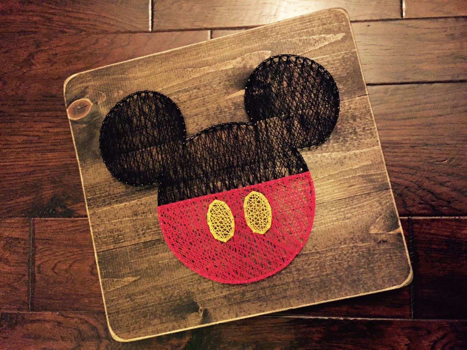 Mickey Mouse String Art