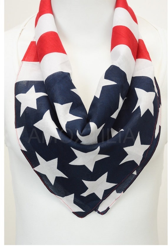 American Flag Bandana USA Bandana 4th of July Free by AMOXTLILA