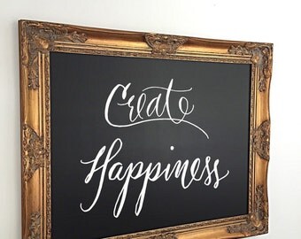 Ornate Framed Magnetic Chalkboard Wedding Menu Board Gold Baroque Wedding Sign Black Board Large Cafe Menu Chalk Board