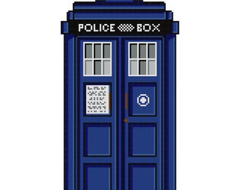 TARDIS - Doctor Who Cross Stitch Pattern