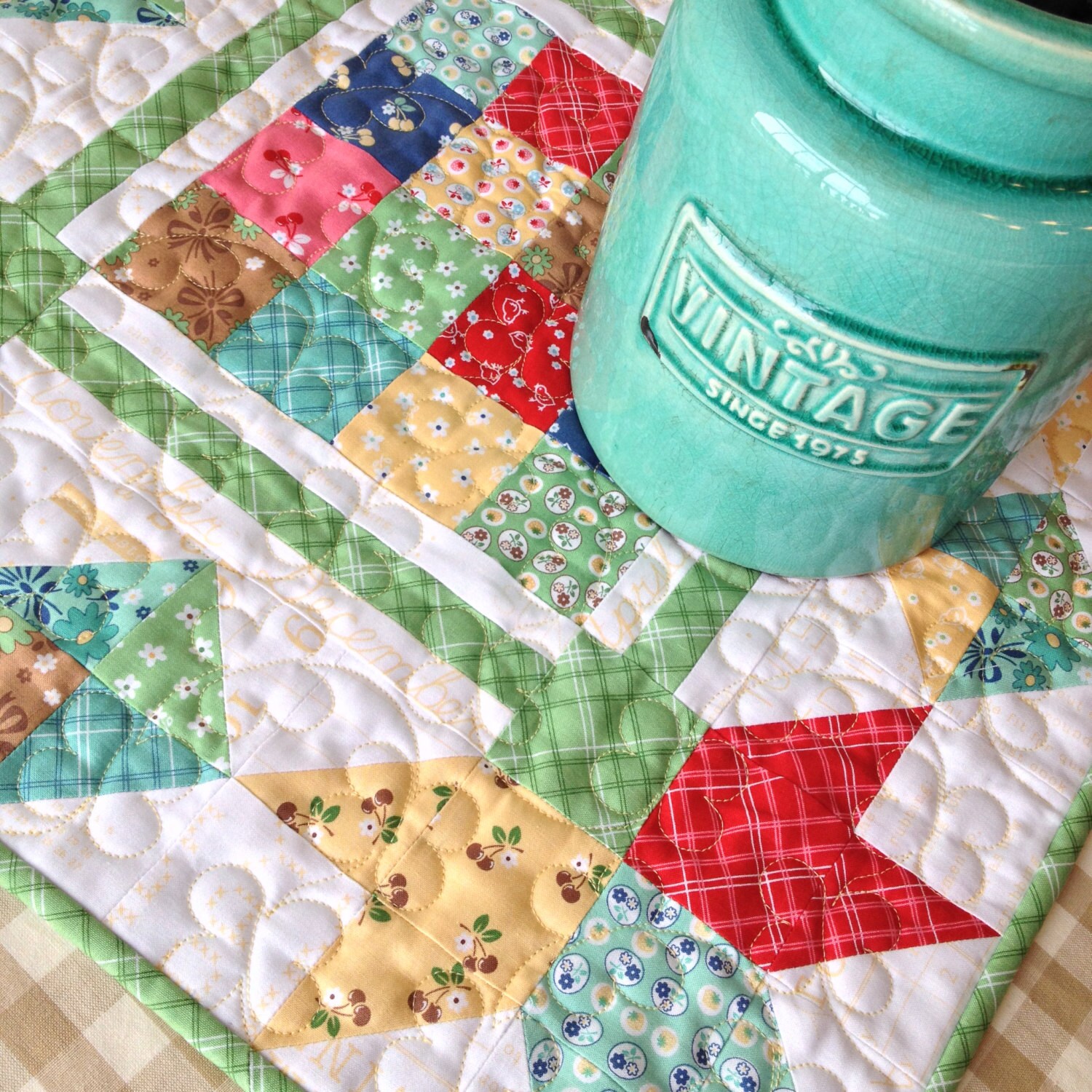 DIGITAL Pattern Picking Petals Mini Quilt