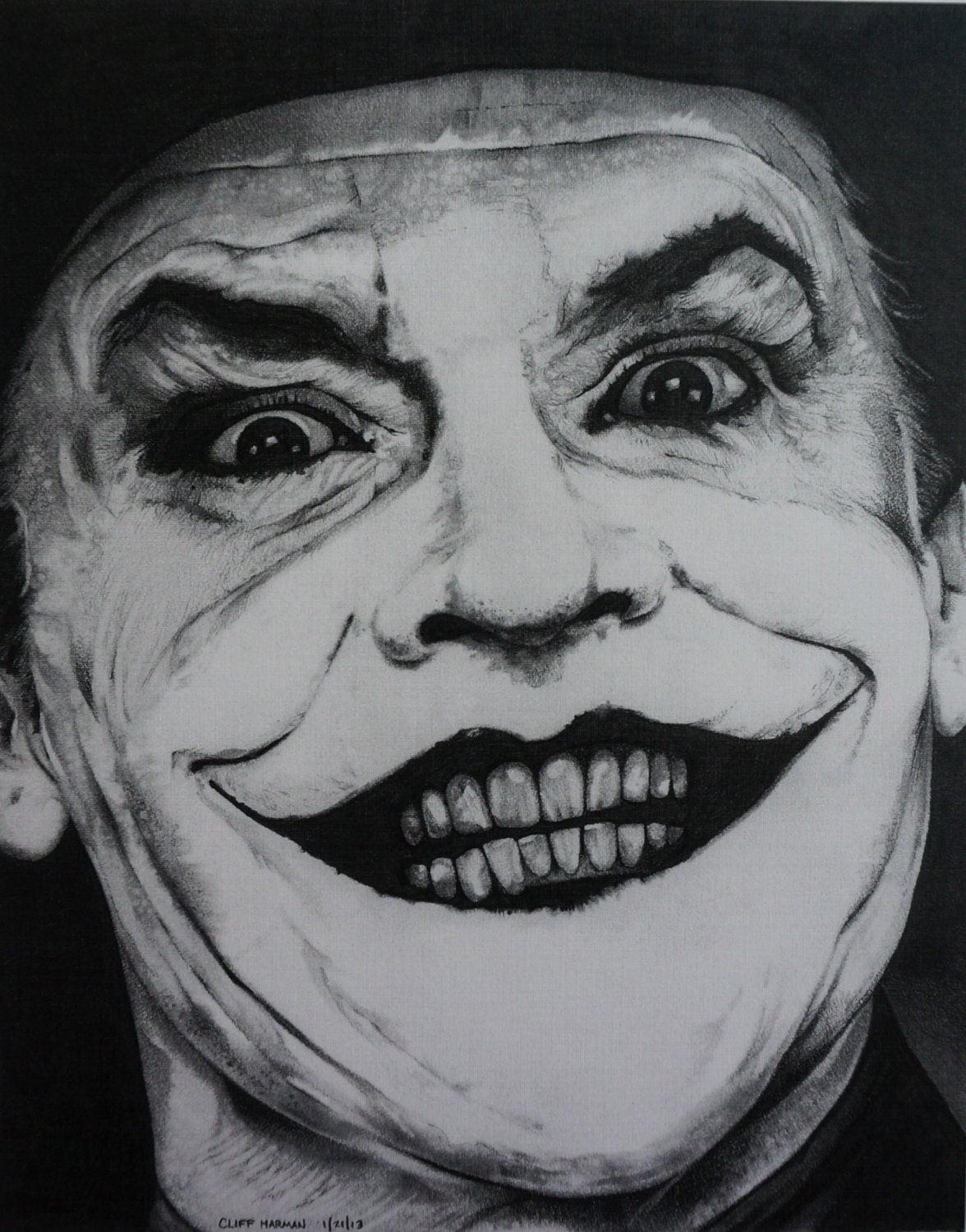 Jack Nicholson Joker art Nicholson Movie art batman art