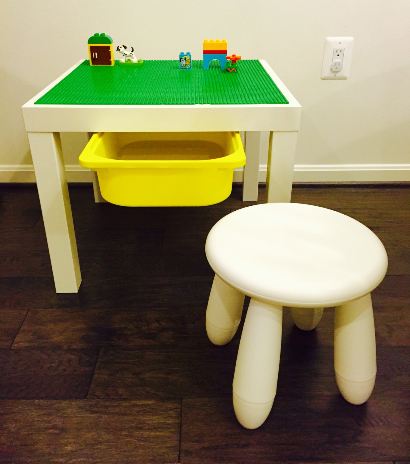 Lego Table With Storage & Stool