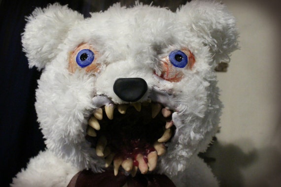 creepy bear doll