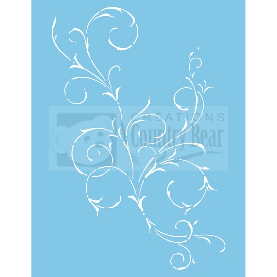 Stencil Scrolls ST-009 by CreationsCountryBear on Etsy