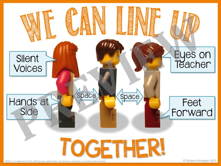 We Can Line Up Classroom Poster by StudentStrategies on Etsy