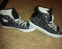 Popular items for black converse on Etsy