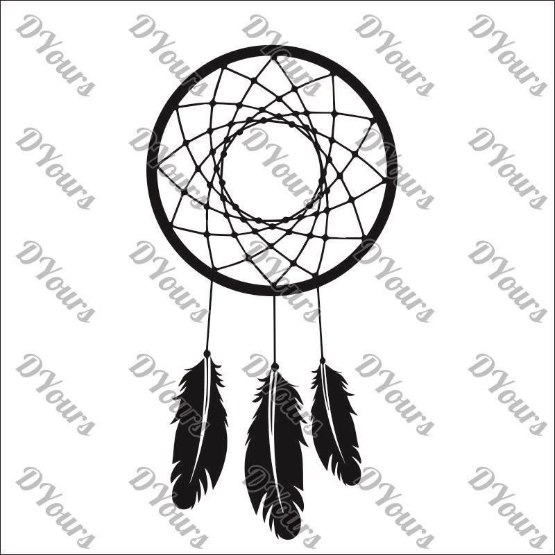 Dreamcatcher Template svg cdr ai pdf files Instand