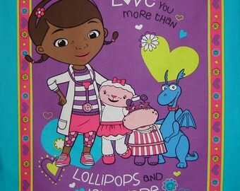 Doc Mcstuffins Fabric Panel From Springs Creative