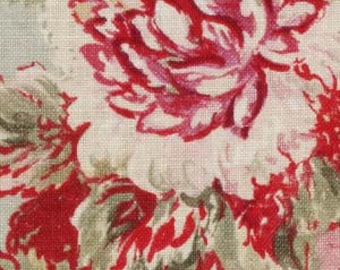 BEACON HILL MONTELCINO Floral Linen Fabric 5 Yards Mist