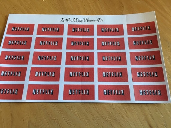 Netflix Stickers By Littlemissplannerco On Etsy