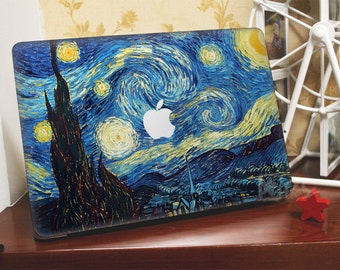Macbook Decal*~* the starry night van gogh*~* Macbook Pro Stickers/Mac Decal/Mac Sticker for Apple Laptop/Macbook Pro Air/iPad Air Mini