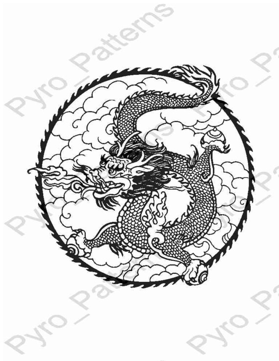 pyrography-wood-burning-chinese-dragon-pattern-printable