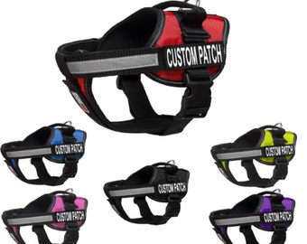 Personalized Dog Harness With Custom Velcro Patch For Agility Adoption Training Working Dog Vest With Pet Name Removable