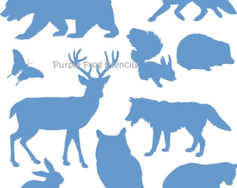 animal stencils etsy