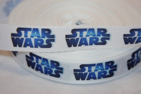 Star Wars inspired Grosgrain Ribbon 7/8 by Jules10417 on Etsy