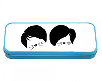 Dan and Phil Pencil case METAL TIN ( Whiskers)