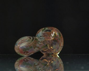 Color Changing Glass Pipe Plasmic Gold Fumed Pink Girly