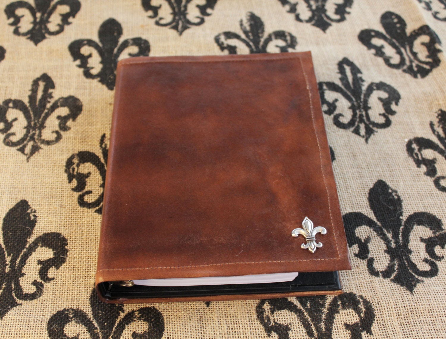 Leather Binder Small Personalized Leather By ParagonLeatherWorks