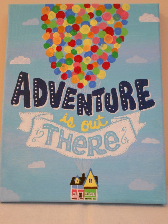 Adventure is Out There Disney/Pixar's UP 8x10 Canvas Wall