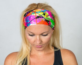 Headbands for Women Workout Headband Wide Headband Yoga Headband Stretchy Headband Turban Headband Running Headband Fitness Headband Bandana