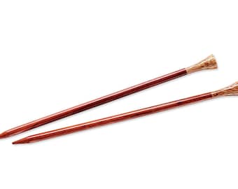 Rosewood Needles 14" Lantern Moon Straight Rosewood Needles Size US10 US10.5 US13 US15 US17 Single Point Needles Large Wood Knitting Needle