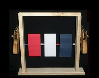 Rubber Band Pistol Target Set; Wooden Toy, Wooden Rubber Band Gun; Classic Rubber Band Pistol; Archery Target Set; Children's Playset;