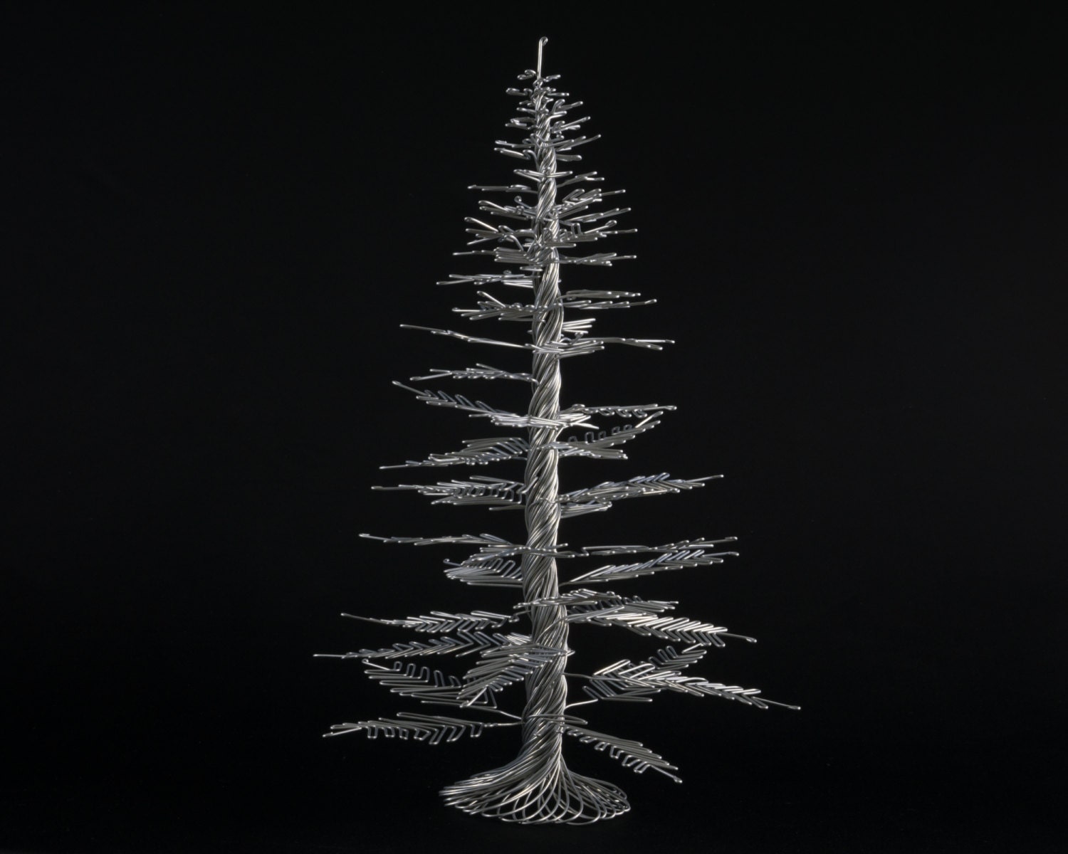 Wire Tree Sculpture of The Homey Pine Pine Tree by OnceWire