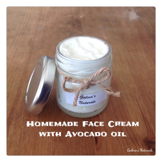 HOMEMADE Natural Face Cream with Avocado oil Natural Eco gift