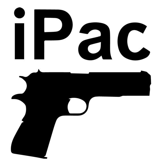 iPac Gun Car Decal Vinyl Car Decals Vinyl Car by HotTopicDecals