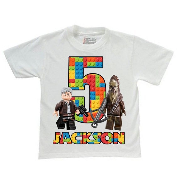 lego star wars birthday shirt