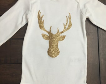 Items similar to Camo Deer Onesie, Camo Deer Tshirt, for boy or girl ...