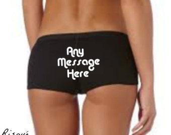 Rude Panties, Custom Sexy Underwear, Mature BDSM Panties, Design Your Own Panties, Erotic Knickers, Sexy Slogan, Any Message Here