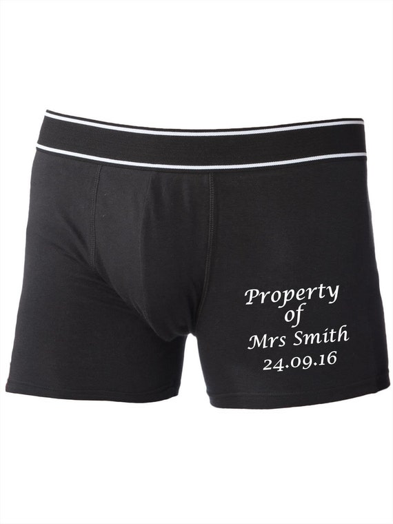 Personalised Premium Boxer Shorts Underwear Pants Property of