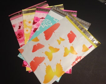 Buste Per Spedizioni Autoadesive 10x13 Pollici - Designer Polymailer Con Stampa Floreale - Shipwithstyle